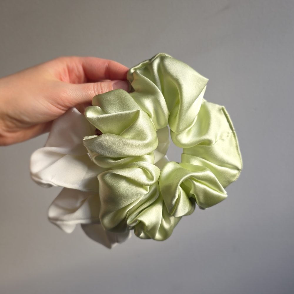 Oversized Scrunchie Set - Silk & Synthetic